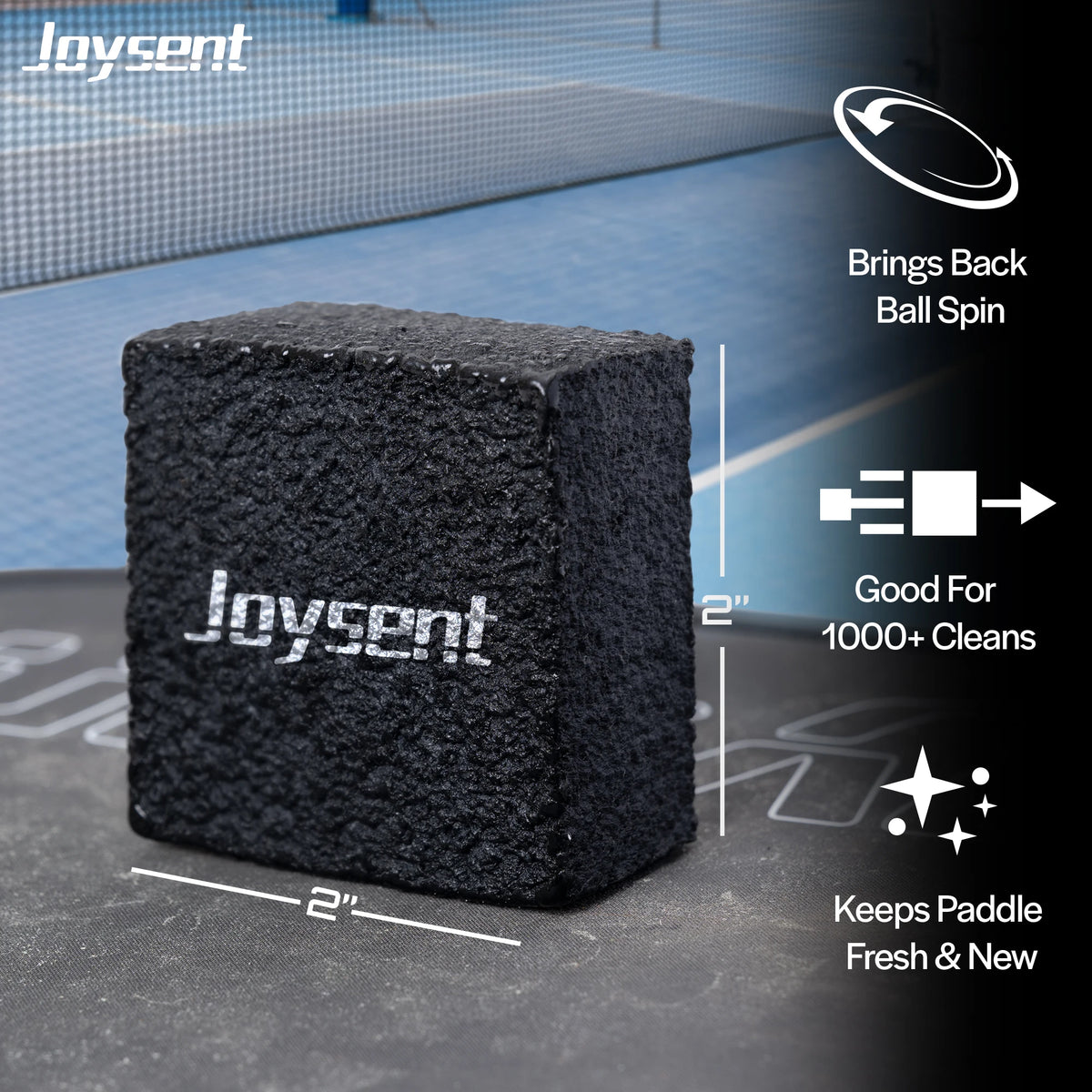 Gomme de nettoyage Joysent de 5 × 5 cm pour raquette de pickleball