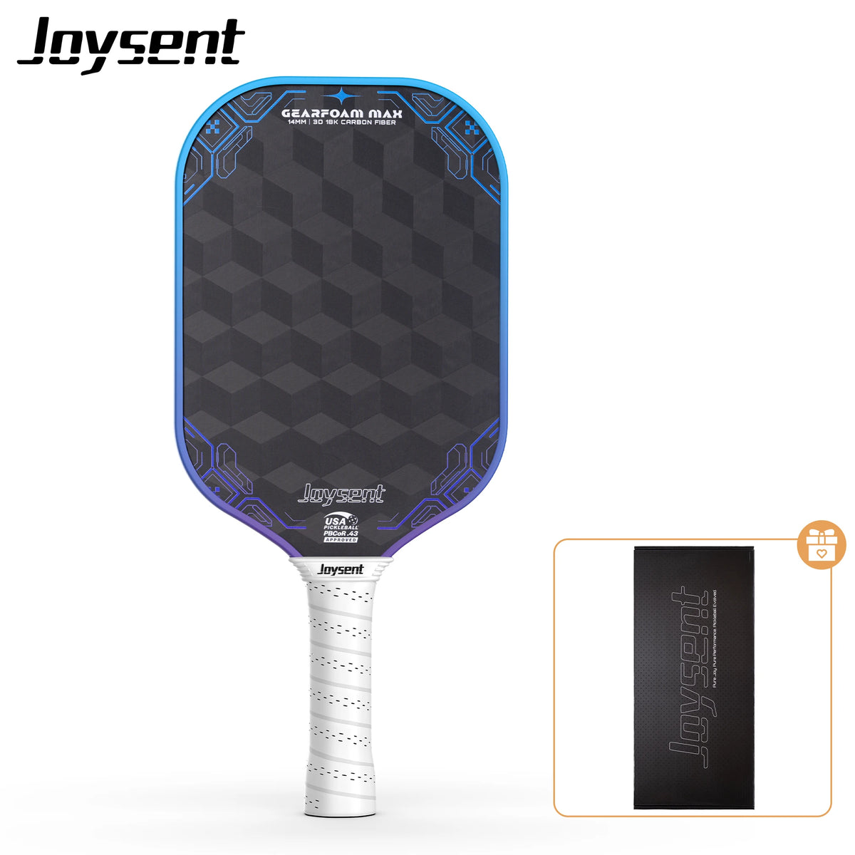 Raquette Joysent Gearfoam Max bleu-violet avec sa housse