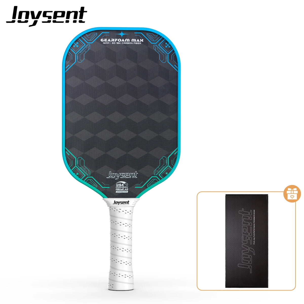 Raquette Joysent Gearfoam Max turquoise avec sa housse